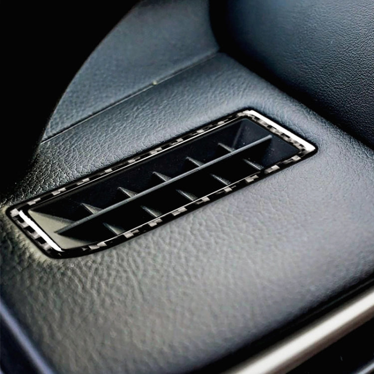 Car Carbon Fiber Instrument Air Outlet Decorative Sticker for Lexus IS250 2013-, Left Drive, Instrument Air Outlet