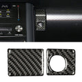 Car Carbon Fiber Storage Box Switch Decorative Sticker for Lexus IS250 2013-, Left Drive, Storage Box Switch