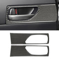 Car Carbon Fiber Rear Door Handle Decorative Sticker for Lexus IS250 2013-, Left Drive, Rear Door Handle