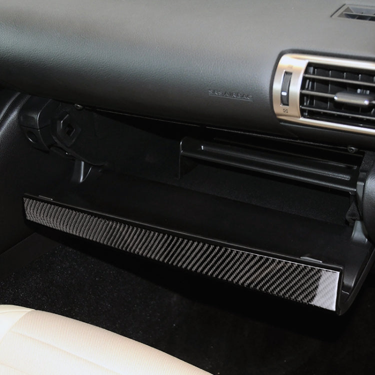 Car Carbon Fiber Storage Box Decorative Strip for Lexus IS250 2013-, Left Drive, Storage Box