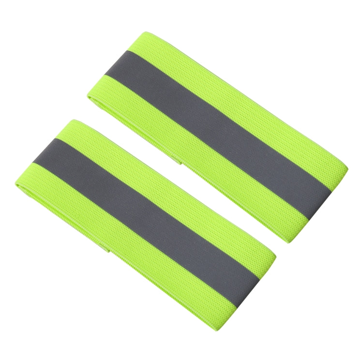 2pcs Reflective Band Outdoor Sports Running Cycling Night Warning Wrist Band, Black, Red