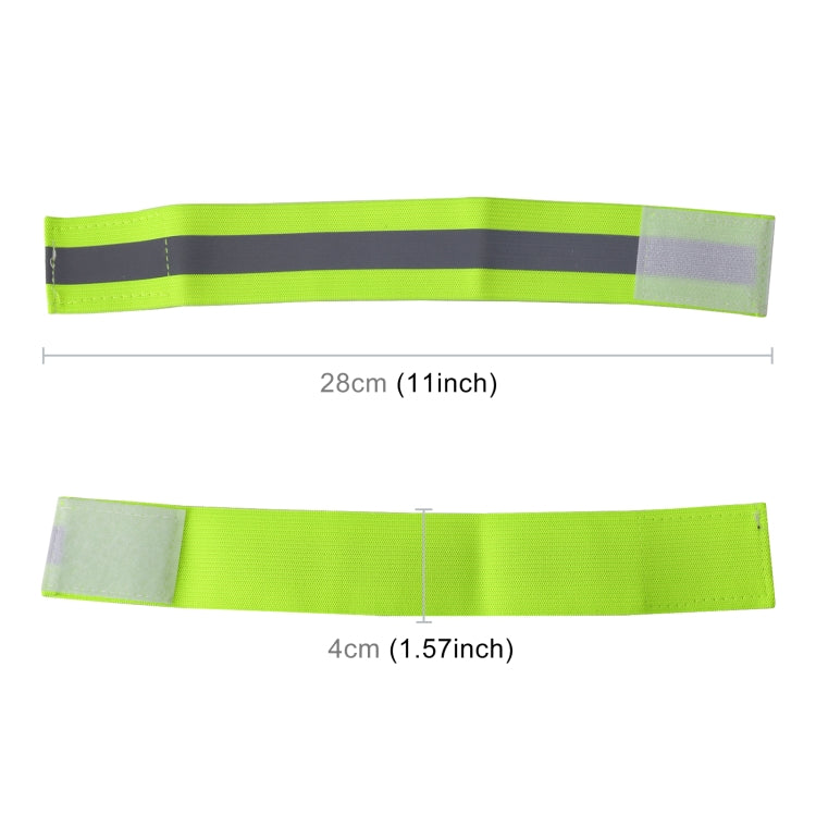 2pcs Reflective Band Outdoor Sports Running Cycling Night Warning Wrist Band, Black, Red