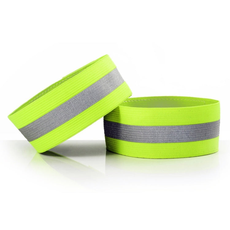 2pcs Reflective Band Outdoor Sports Running Cycling Night Warning Wrist Band, Black, Red