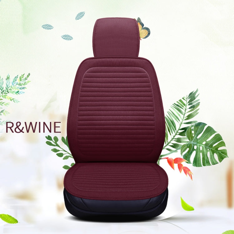 Car Four Seasons Linen Fabric Front Seat Cushion