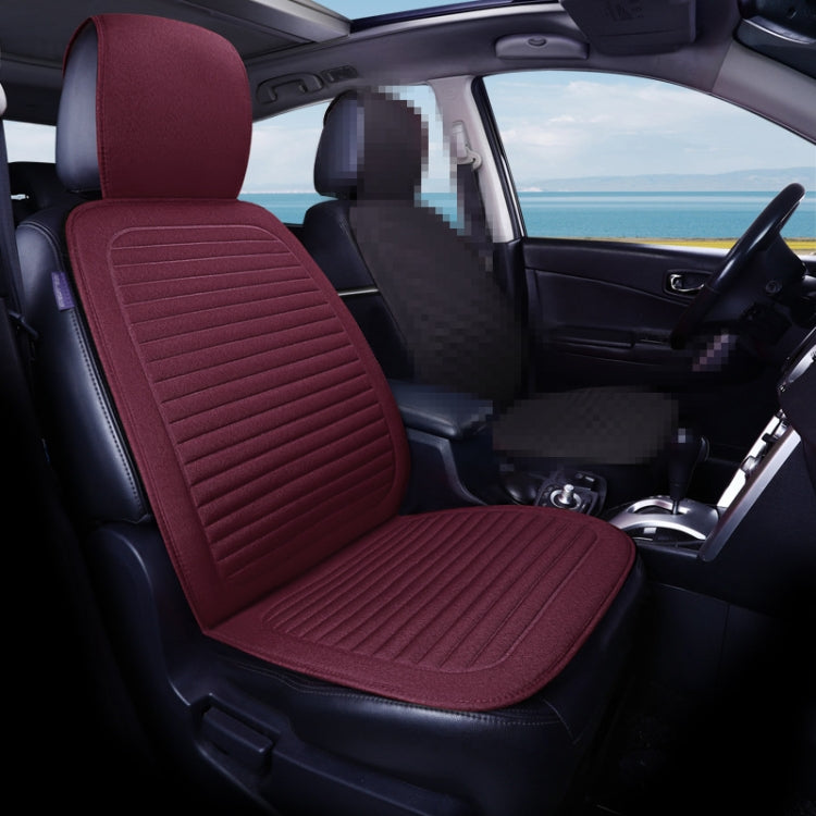 Car Four Seasons Linen Fabric Front Seat Cushion
