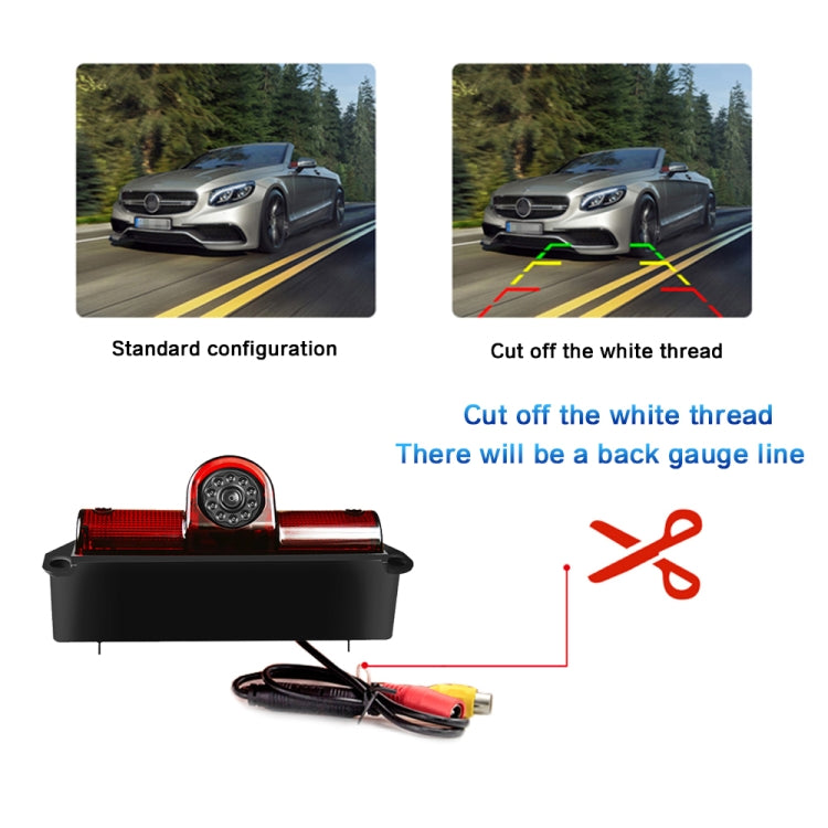 PZ467 Car Waterproof 170 Degree Brake Light View Camera for Chevrolet, PZ467