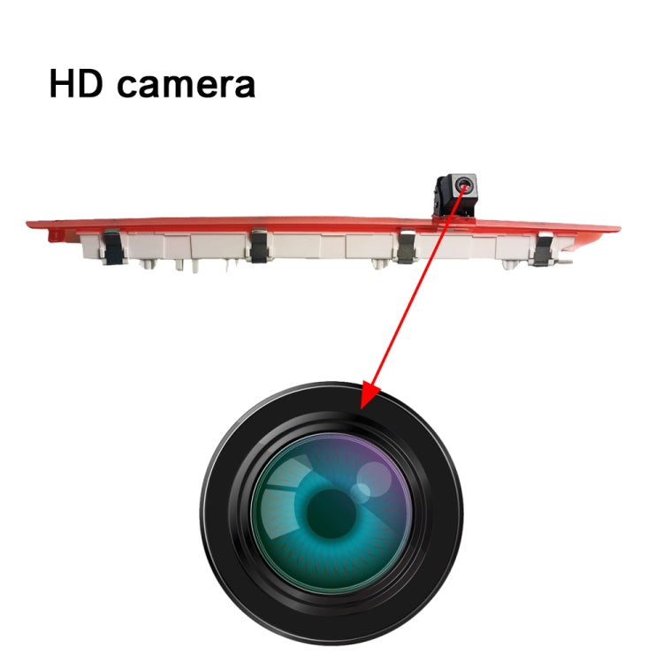 PZ468 Car Waterproof 170 Degree Brake Light View Camera for Mercedes-Benz Vito 2016, PZ468