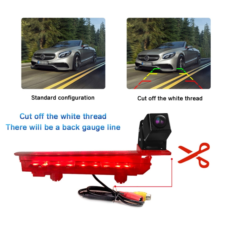 PZ470 Car Waterproof 170 Degree Brake Light View Camera for Volkswagen T5 / T6 2010-2017, PZ470