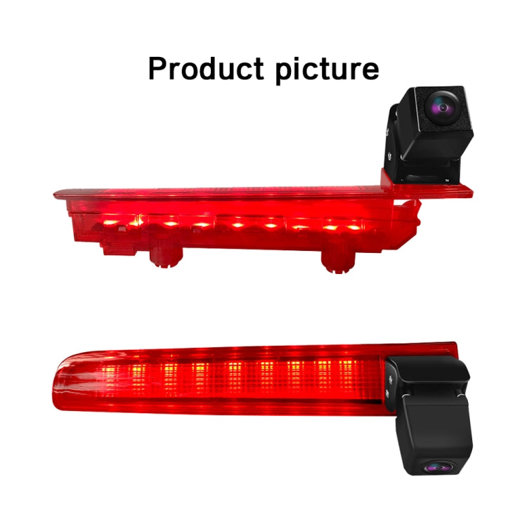 PZ470 Car Waterproof 170 Degree Brake Light View Camera + 7 inch Rearview Monitor for Volkswagen T5 / T6 2010-2017, PZ470 + 7 inch Rearview Monitor