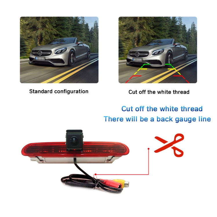 PZ472 Car Waterproof 170 Degree Brake Light View Camera for Fiat / Opel, PZ472
