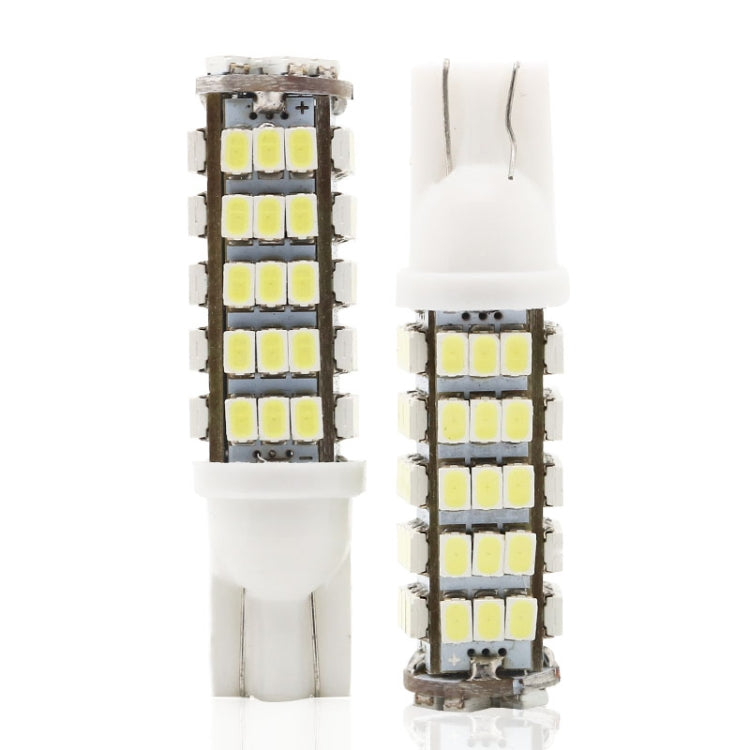 10 PCS T10 DC12V / 1.5W / 6500K / 75LM Car Clearance Lights Reading Lamp with 68LEDs SMD-3020 Lamp Beads, T10 DC12V / 1.5W / 6500K