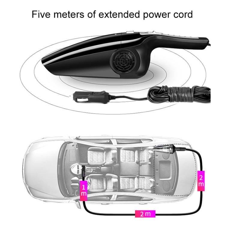 Eighth Generation Car Vacuum Cleaner 120W Wet and Dry Dual-use Strong Suction, Eighth (Black), Eighth (Orange), Eighth (White)