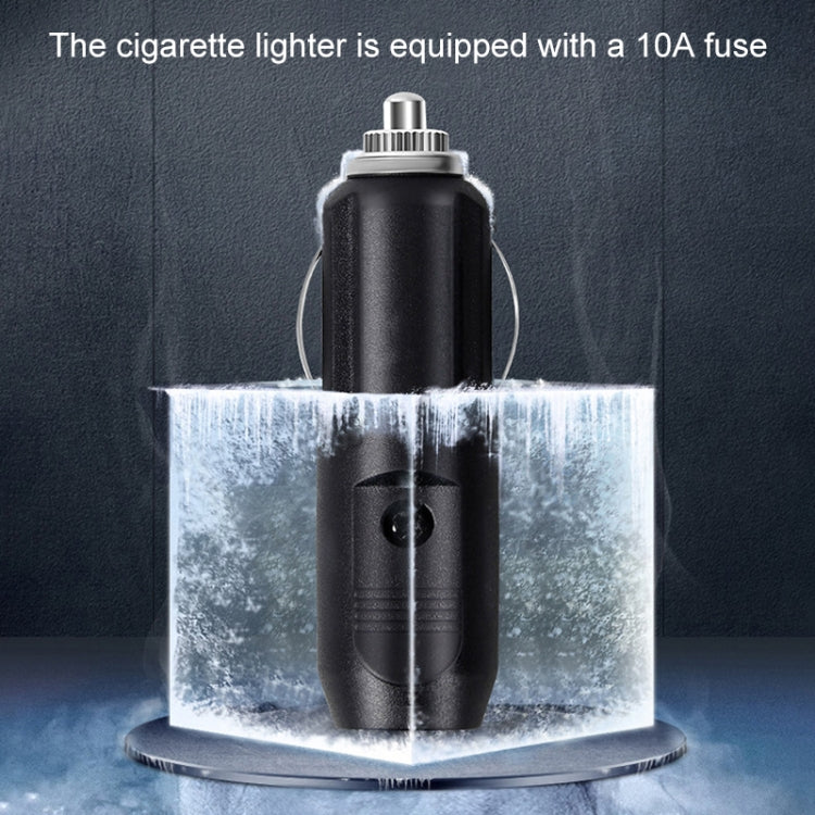 Car 12V Portable Inflatable Cylinder Pedal Digital Display Air Pump with Light, Digital Display