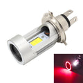 H4 DC12-80V / 20W / 6000K / 2000LM Motorcycle Headlight with Angel Eyes, H4 (Red), H4 (Blue)