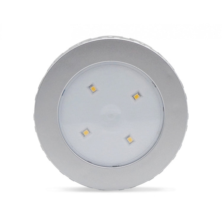R-1633 4.5V / 0.3W 4LEDs Car Indoor Dome Light LED Touch Night Light, 4 LEDs (Gold), 4 LEDs(Silver)