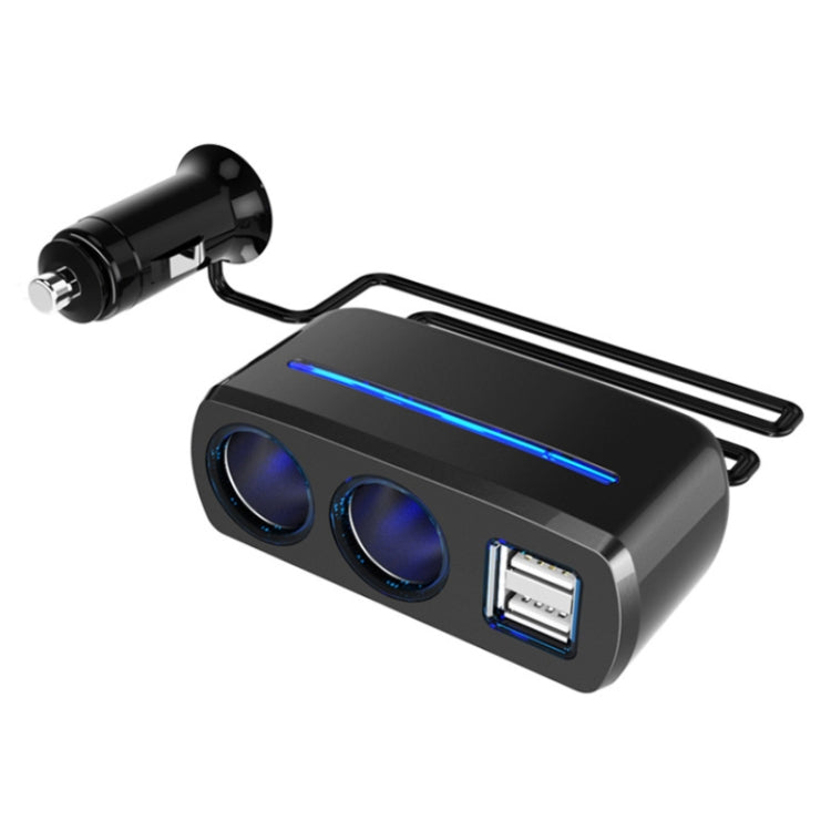 SHUNWEI SD-1928A 80W 3A Car 2 in 1 Dual USB Charger Cigarette Lighter, SD-1928A