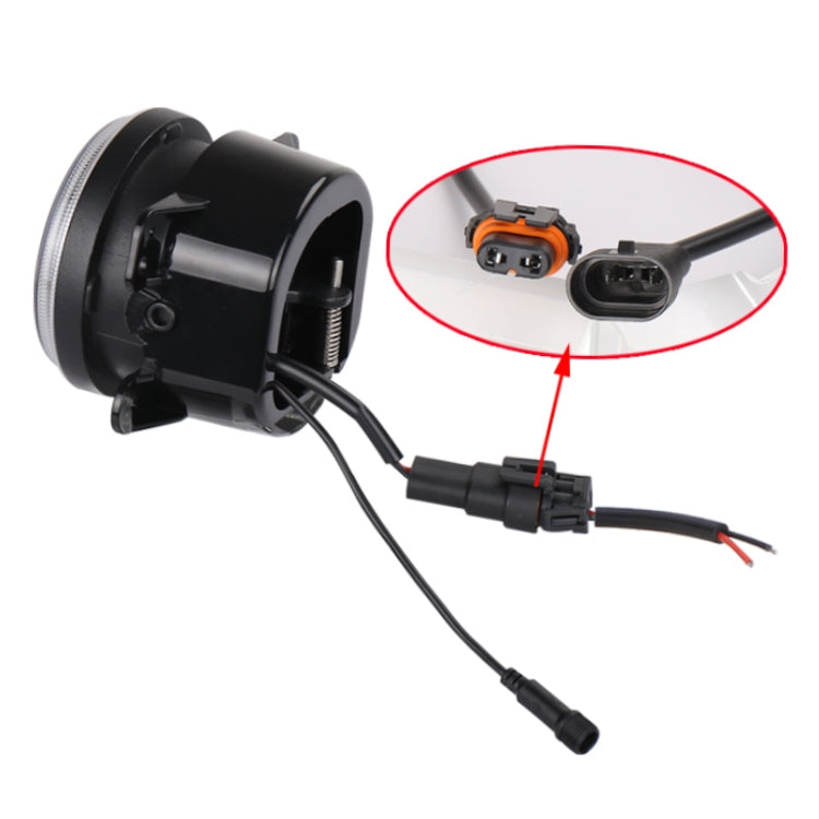 2 PCS DC12V-30V / 30W / 3A / 1440LM 12LEDs  4 inch Car LED Colorful Fog Light, Style: Black Background, Style: Black Background(White Light), Style: Black Background(Yellow Light)