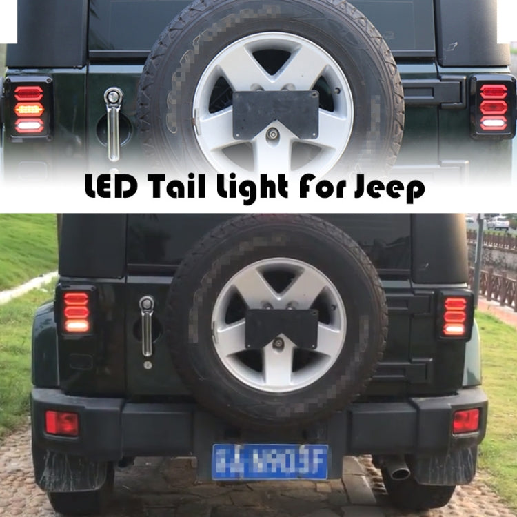 1 Pair 15W DC 12V IP67 4 in 1 Car LED Tail Lights / Driving Lights / Brake Lights/Turn Reverse, European Version, 1 Pair European Version