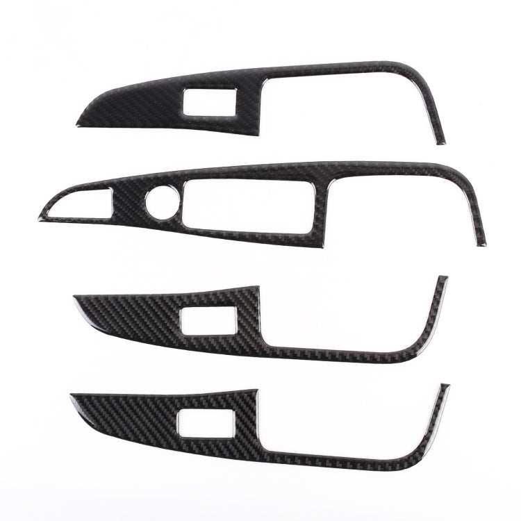 4 PCS Car Carbon Fiber Window Lift Button Decorative Sticker for BMW X5 2020, Window Lift Button
