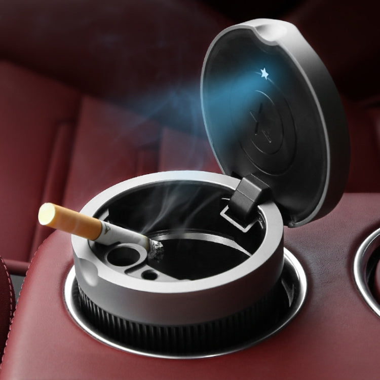 Multi-function Portable Creative LED Car Cigarette Ash Tray Ashtray with Lid