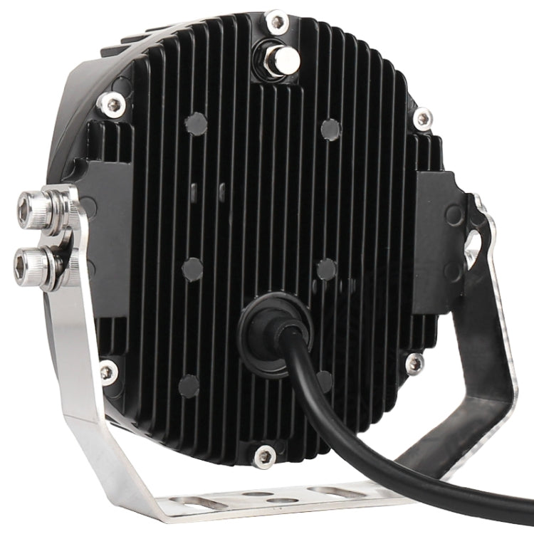 OL-1950Y 5 inch DC12V-30V 5000LM 6500K 50W Car LED Light on Three Sides Headlight for Jeep Wrangler (Gold Light), OL-1950Y