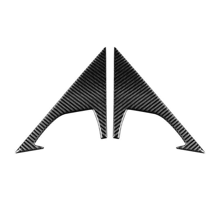 2 PCS Car Carbon Fiber Front Triangle Decorative Sticker for Infiniti FX 2009-2013/QX70 2014-, Left and Right Drive Universal, Front Triangle