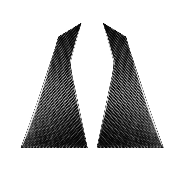 2 PCS Car Carbon Fiber Rear A Pillar Decorative Sticker for Infiniti FX 2009-2013/QX70 2014-, Left and Right Drive Universal, Rear A Pillar