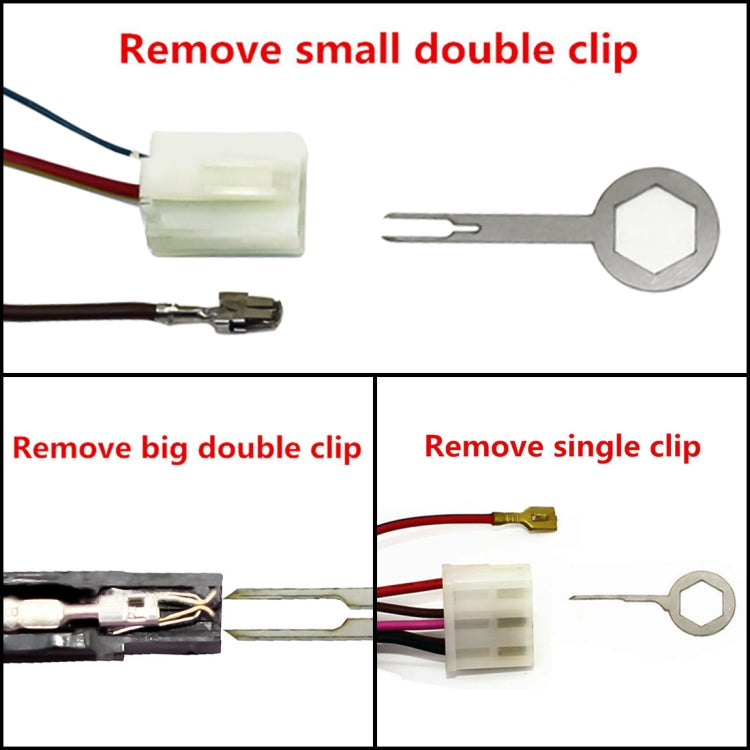 21 in 1 Car Plug Circuit Board Wire Harness Terminal Extraction Pick Connector Crimp Pin Back Needle Remove Tool, 21 in 1