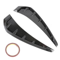 2 PCS Car Soft Silicone Decorative Sticker Outside Sticker, Carbon Fiber Texture, Carbon Fiber Texture