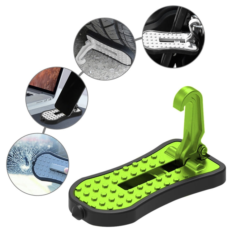 Multi-functional Car Door Sill Step Pedals Pads with Safety Hammer, Pedals Pads with Safety Hammer (Green), Pedals Pads with Safety Hammer (Red), Pedals Pads with Safety Hammer (Silver), Pedals Pads with Safety Hammer (Black)