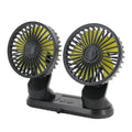 F404 Car Center Console USB Dual-head Electric Cooling Fan with Aromatherapy, F404