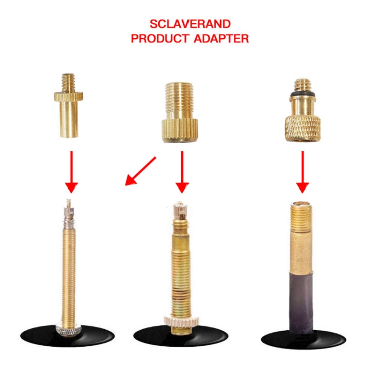 4 in 1 C Inflator Adapter French Mouth / US Mouth / UK Mouth Inflation Needle Adapter, 4 in 1 C