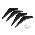 4 PCS Car Modified ABS Rear Wing Side Spoiler Lip for Chevrolet Corvette, For Chevrolet Corvette