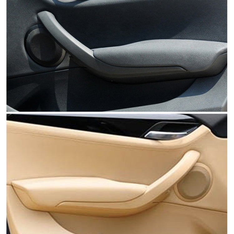Car Right Side Inner Door Handle for BMW X1 2009-2015, Left and Right Drive Universal, Right Side (Beige), Right Side (Black)