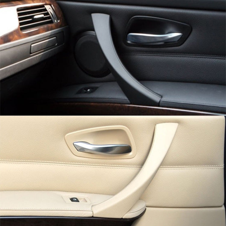 Car Left Side Inner Armrest Door Handle Assembly for BMW E90 2005-2012, Left and Right Drive Universal, Left Handle Assembly (Grey), Left Handle Assembly (Beige), Left Handle Assembly (Black)
