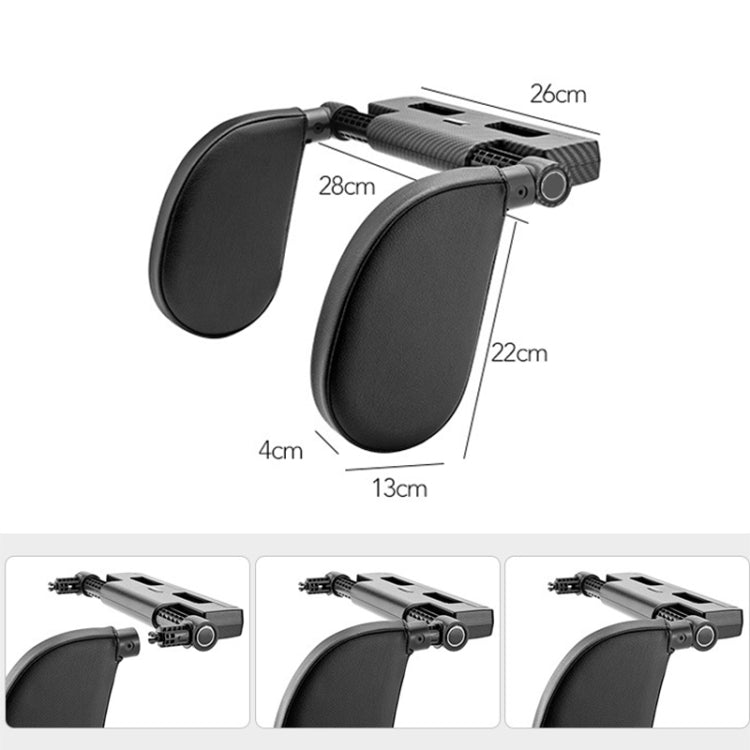 A03 Adjustable Car Auto U-shaped Memory Foam Neck Rest Cushion Seat Pillow, A03 (Brown), A03 (Red), A03 (Beige), A03 (Grey), A03 (Black)
