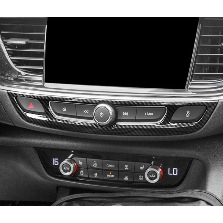 Car Carbon Fiber Navigation Panel Decorative Sticker for Buick Regal 2017-2021, Navigation Panel