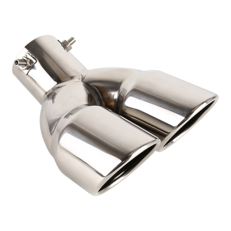 Universal Car Styling Stainless Steel Elbow Exhaust Tail Muffler Tip Pipe, Inside Diameter: 7.2cm, Elbow Inside Diameter: 7.2cm (Silver), Elbow Inside Diameter: 7.2cm (Grey), Elbow Inside Diameter: 7.2cm (Blue)