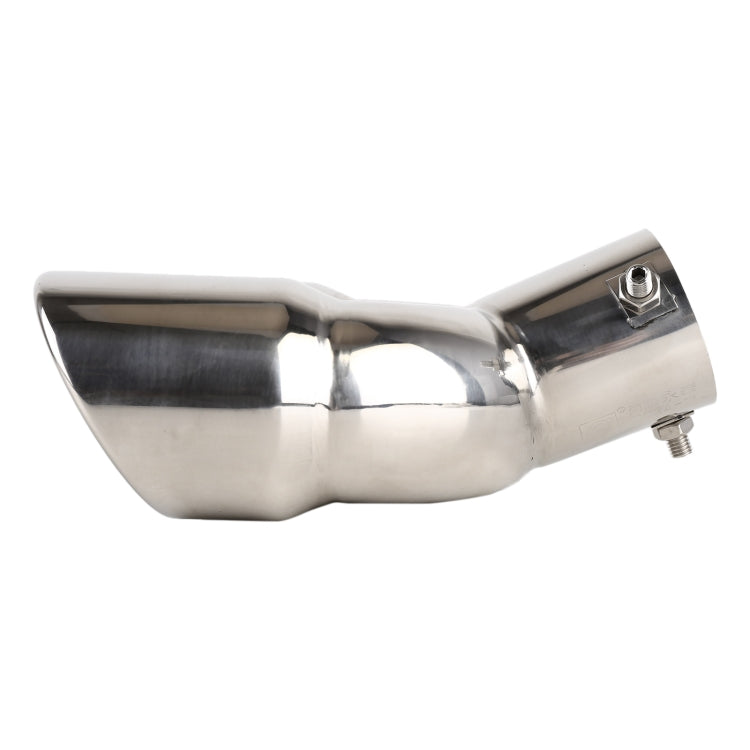 Universal Car Styling Stainless Steel Elbow Exhaust Tail Muffler Tip Pipe, Inside Diameter: 7.2cm, Elbow Inside Diameter: 7.2cm (Silver), Elbow Inside Diameter: 7.2cm (Grey), Elbow Inside Diameter: 7.2cm (Blue)