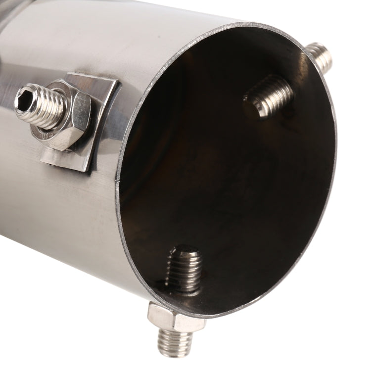 Universal Car Styling Stainless Steel Elbow Exhaust Tail Muffler Tip Pipe, Inside Diameter: 7.2cm, Elbow Inside Diameter: 7.2cm (Silver), Elbow Inside Diameter: 7.2cm (Grey), Elbow Inside Diameter: 7.2cm (Blue)