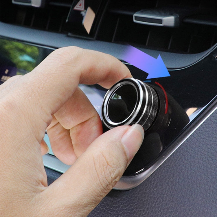 2 PCS Car Metal Air Conditioner Knob Case for Toyota Corolla / Levin / Allion / Yaris 2019-2021, For Toyota Corolla (Black), For Toyota Corolla (Blue), For Toyota Corolla (Purple), For Toyota Corolla (Red), For Toyota Corolla (Silver)
