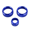 3 PCS Car Metal Air Conditioner Knob Case for BMW X1 / X2 / GT, For BMW X1 / X2 / GT (Blue), For BMW X1 / X2 / GT (Red), For BMW X1 / X2 / GT (Silver)