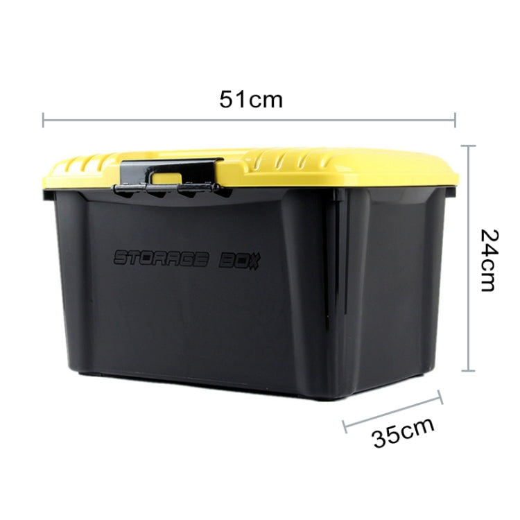 3R-2001 Car / Household Storage Box Sealed Box, Capacity: 30L, 30L (Yellow), 30L (Black), 30L (Pink), 30L (Green), 30L (Blue)