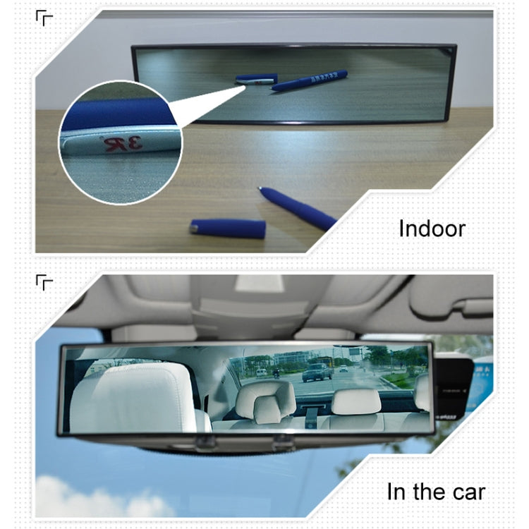 3R-282 Car Rearview Auxiliary White Mirror, White Mirror
