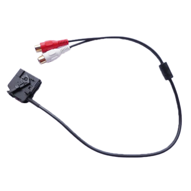 Car 2RCA AUX IN Audio Cable Wiring Harness for Mercedes-Benz Comand 2.0, For Mercedes-Benz Comand 2.0(2RCA)
