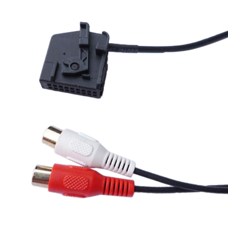 Car 2RCA AUX IN Audio Cable Wiring Harness for Mercedes-Benz Comand 2.0, For Mercedes-Benz Comand 2.0(2RCA)