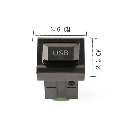 Car Center Console CD Reserved Position Modified 2.6x2.3cm USB Interface Conversion Cable Wiring Harness for Volkswagen / Audi / Skoda, Cable Length: 1m, 2.6x2.3cm, Cable Length: 1m
