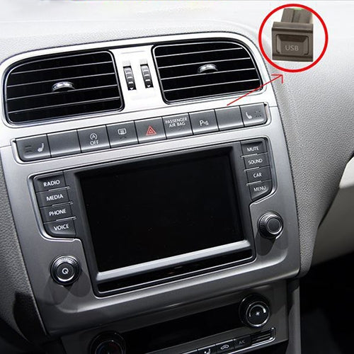 Car Center Console CD Reserved Position Modified 2.6x2.3cm USB Interface Conversion Cable Wiring Harness for Volkswagen / Audi / Skoda, Cable Length: 1m, 2.6x2.3cm, Cable Length: 1m