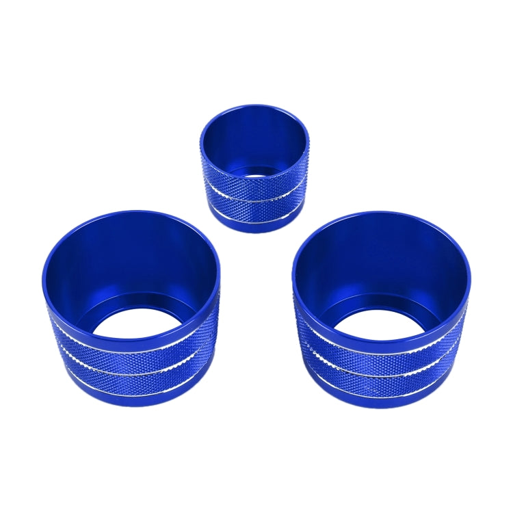3 PCS / Set Air Conditioning Knob Metal Decorative Ring for BMW X3 / X4 / 5 Series / 7 Series / 6 Series GT, For BMW X3 / X4(Blue), For BMW X3 / X4(Red), For BMW X3 / X4(Silver)
