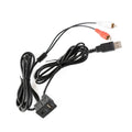 Car Universal Modified USB AUX Extension Cable USB+2RCA Lotus Male Switch Holder for Alpine / Pioneer, USB AUX Extension Cable